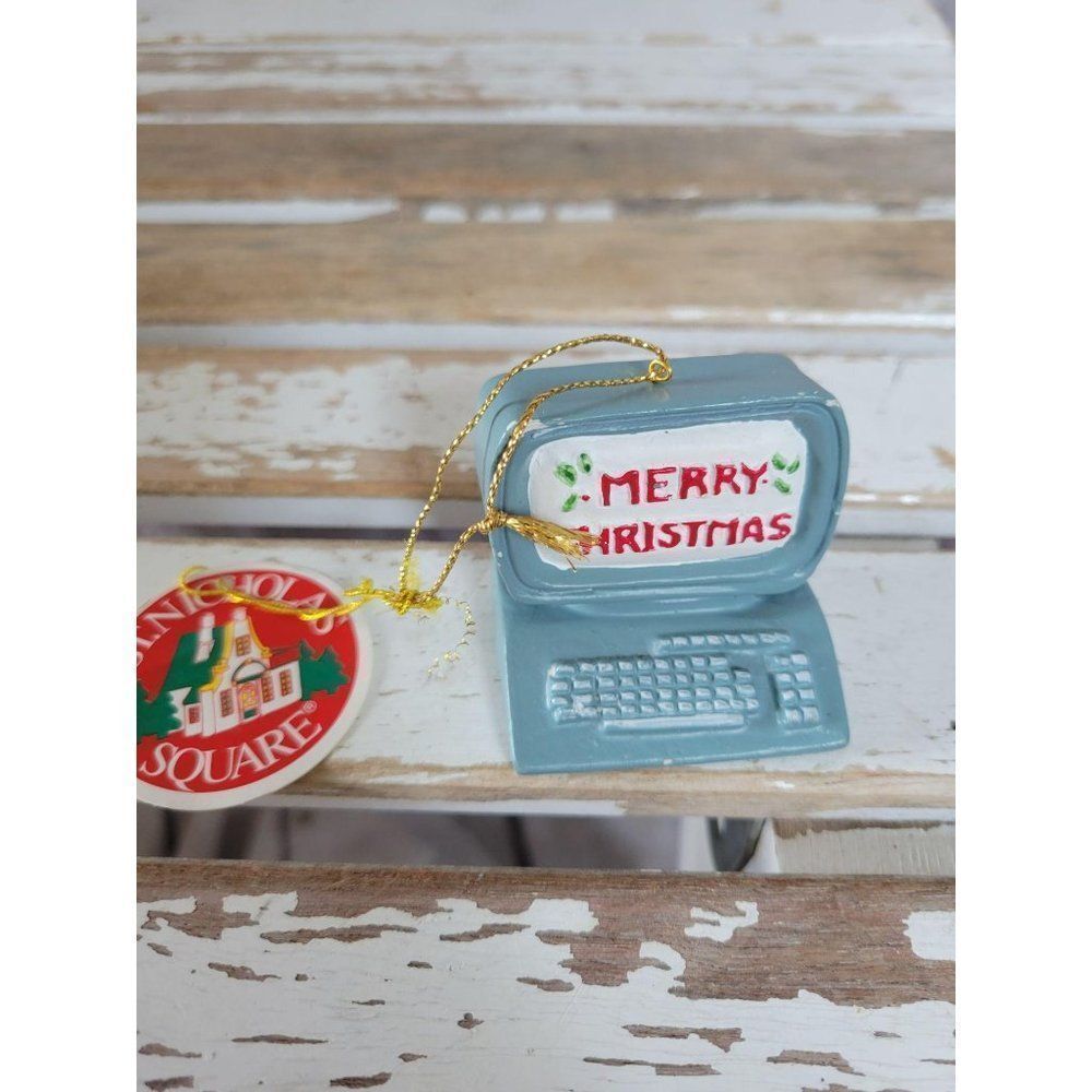 Saint Nicholas computer square‎ ornament Xmas holid